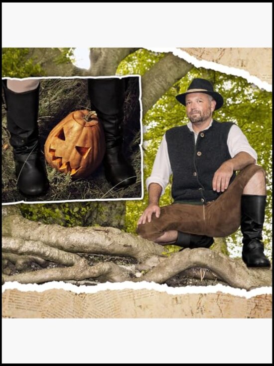 Medieval Renaissance Steampunk Cosplay Boots with Button Detail main image 6